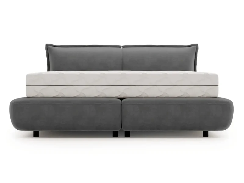 Lit design double sommier - NORA