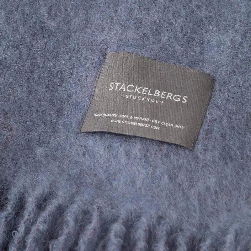Plaid Mohair Bleu Pilastre