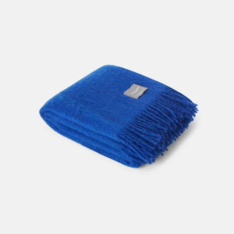 Plaid Mohair Indigo