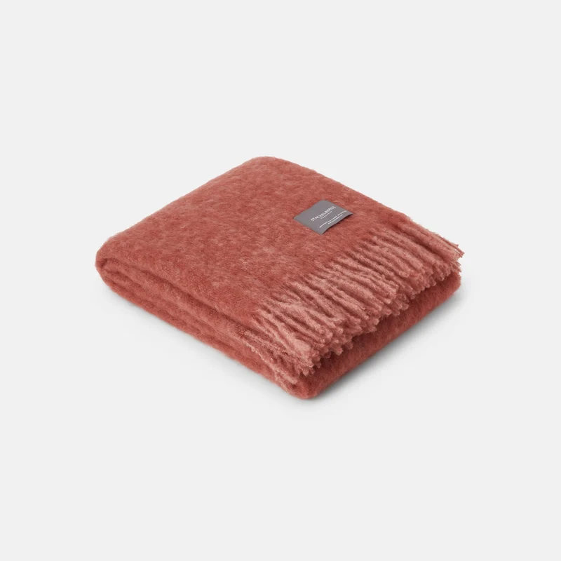 Plaid Mohair Brique