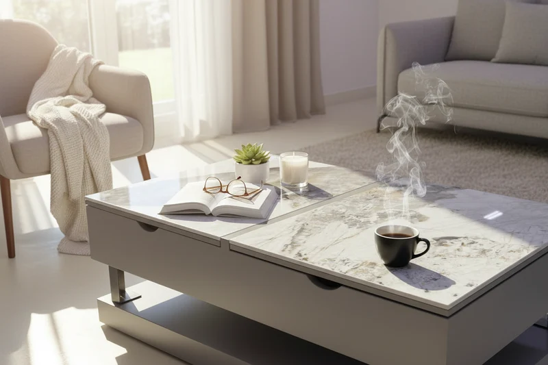 Table basse plateau relevable céramique - Torino