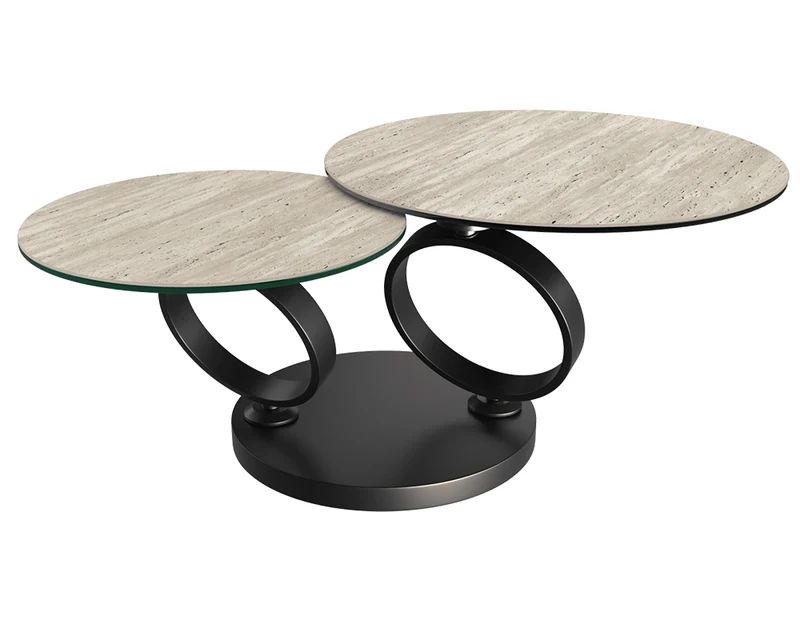Table basse céramique ronde pivotante - Rosy