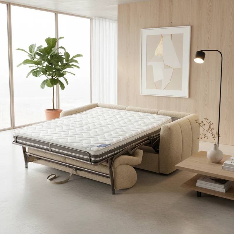 Canapé 3 places convertible rapido beige - Billy