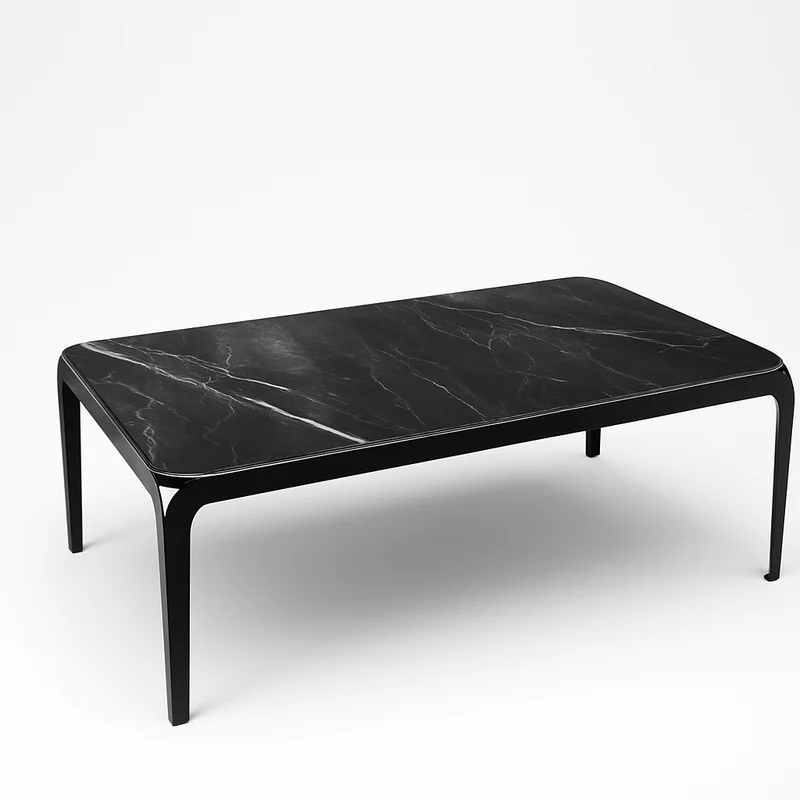 Table basse céramique marbre noir - Soumia
