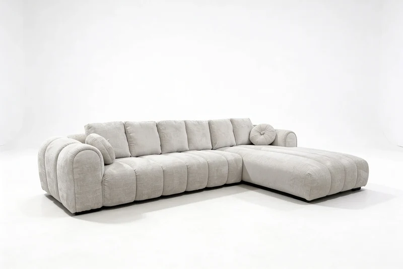 Canapé d'angle de Salon Effet Bubble ROMA - 350 x 195 cm
