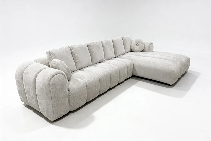 Canapé d'angle de Salon Effet Bubble ROMA - 350 x 195 cm