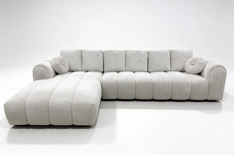 Canapé d'angle de Salon Effet Bubble ROMA - 350 x 195 cm