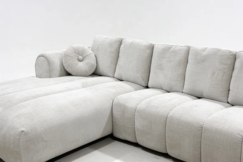 Canapé d'angle de Salon Effet Bubble ROMA - 350 x 195 cm