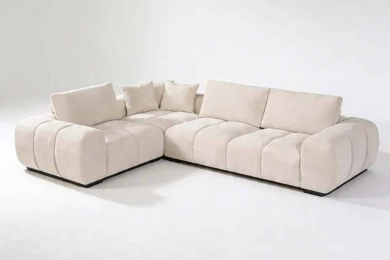 Canapé d'angle gauche de Salon BOLLY - 290 x 220 cm