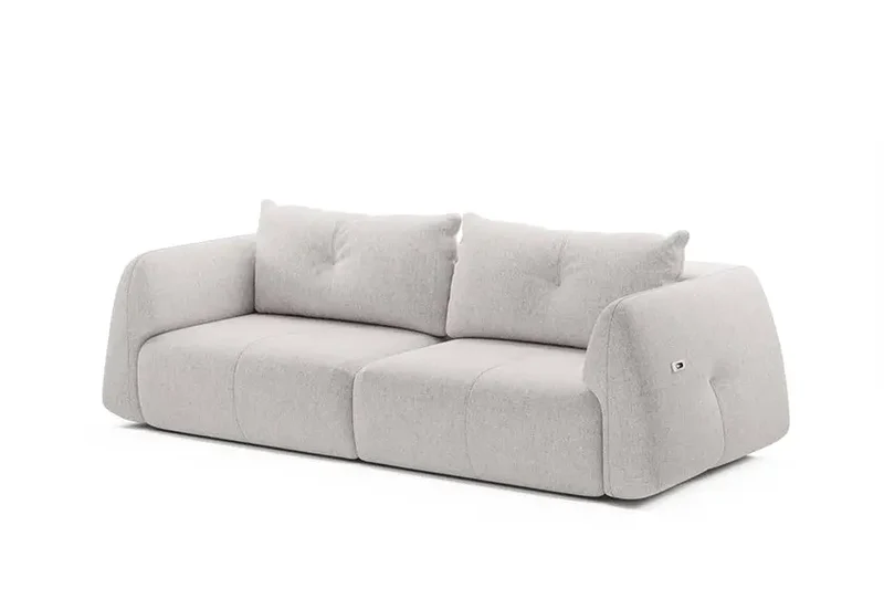 Canapé Droit Convertible avec Assise Électrique CAMARO - 254 x 115 cm