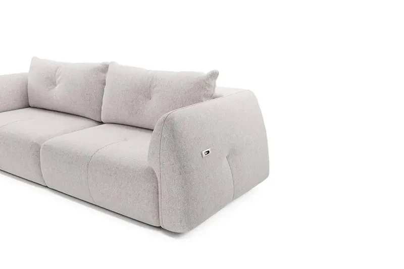 Canapé Droit Convertible avec Assise Électrique CAMARO - 254 x 115 cm