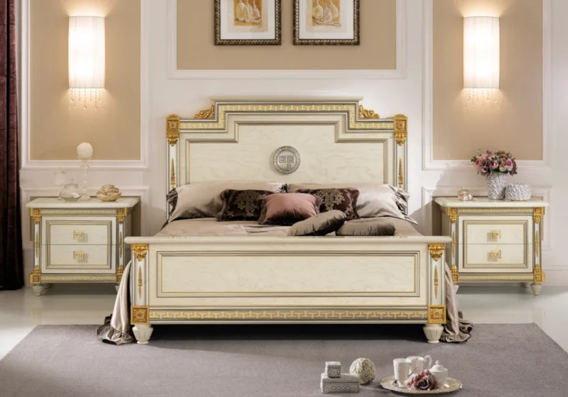 Chambre complète italienne armoire 4 portes - Liberty