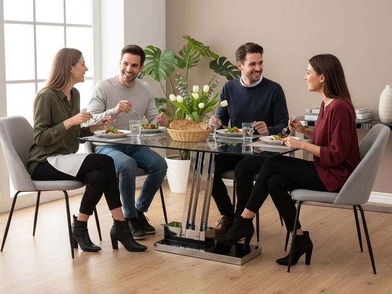 Table basse relevable en verre - Bea