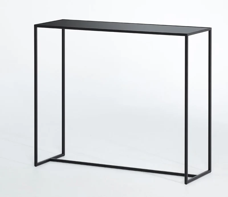 Console d'entrée en verre teinté - Mia
