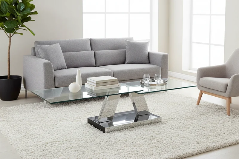 Table basse pivotante rectangulaire - Clara