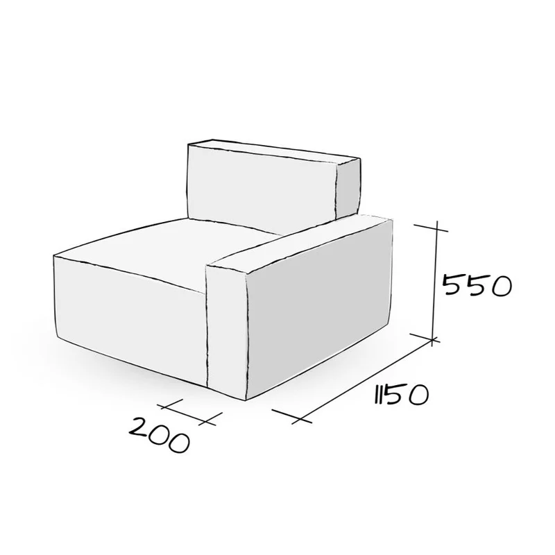 Canapé modulable Asato