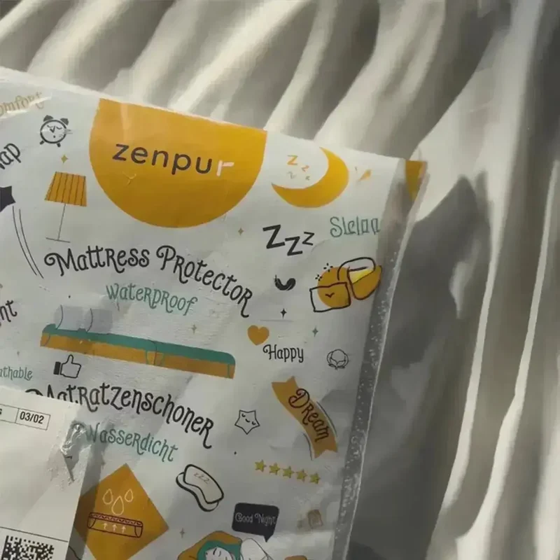 Protège-Matelas avec Elastiques ZENPUR | Imperméable Respirant | 90 x 200 cm