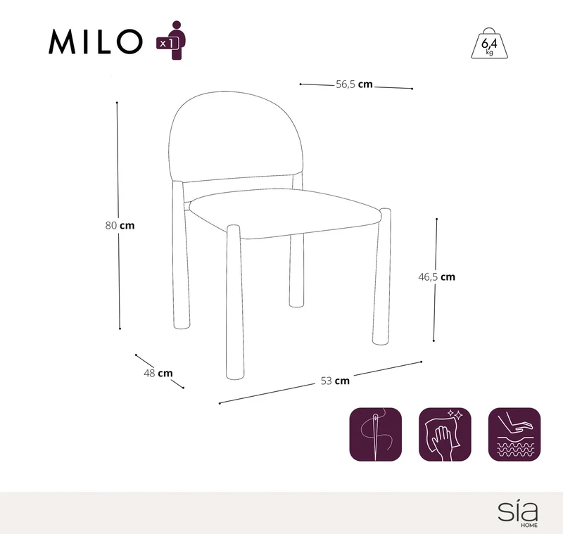 Chaises Milo