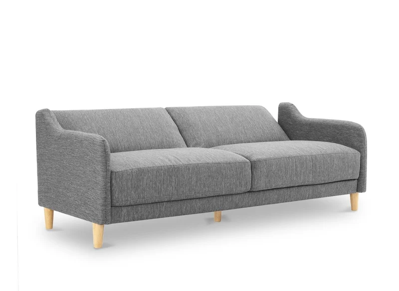 Canapé clic clac 3 places en tissu gris foncé MARLON