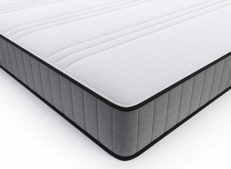 Ensemble 160x200 sommier tapissier & Matelas mousse ferme 15 cm - WOLK