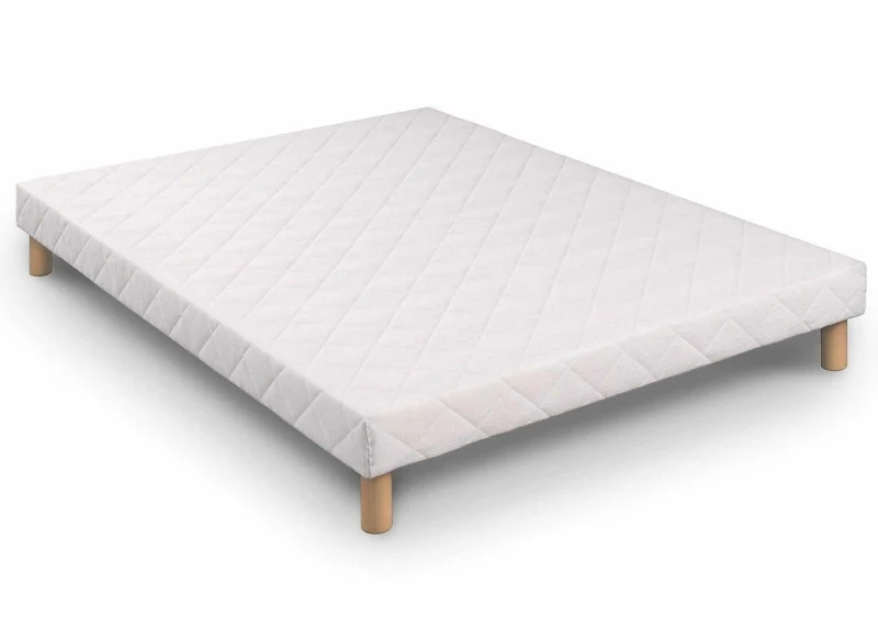 Ensemble 160x200 sommier tapissier & Matelas mousse ferme 15 cm - WOLK