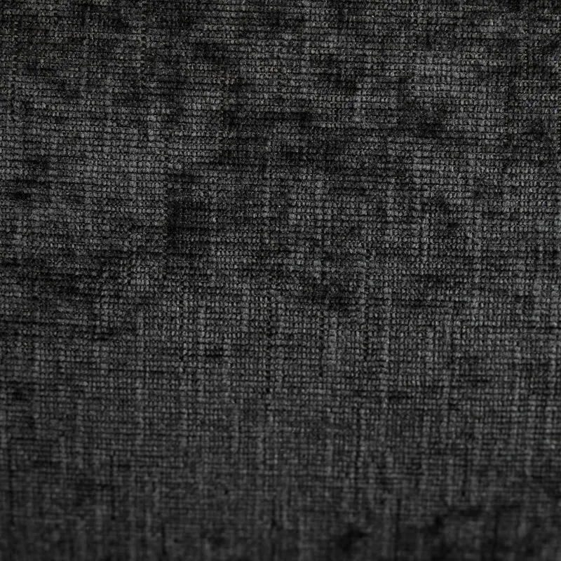 Canapé 2 places compact en chenille douce noire 124x70x85cm BIRCHSHELF