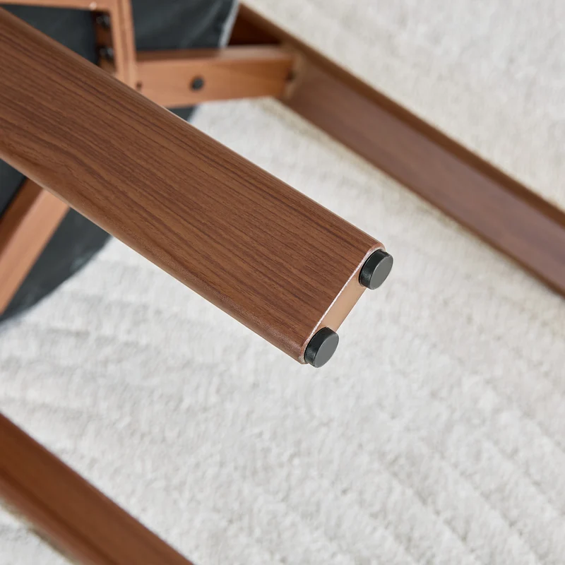Lot de 2 chaises de salle à manger tissu gris dossier incurvé CLASSICBIRCHONE