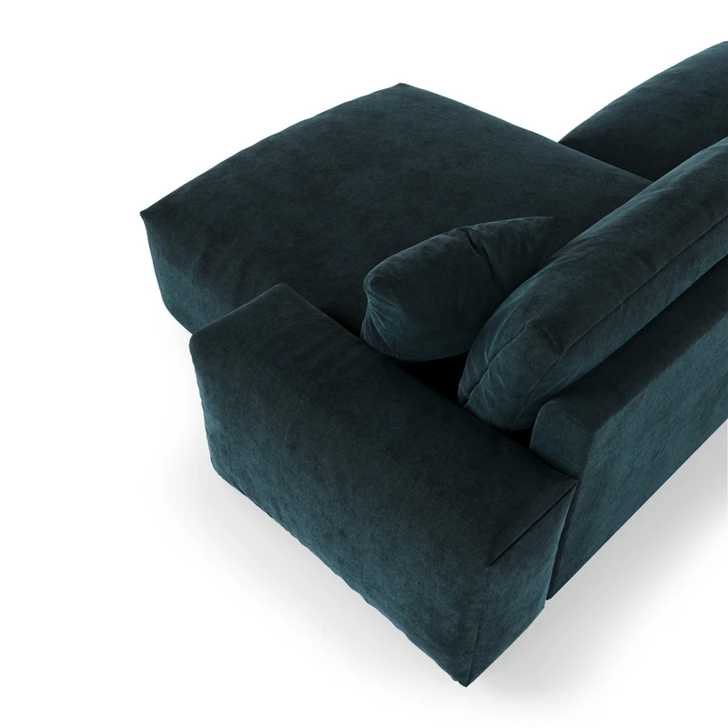 Canapé d'angle droit JOY Velours