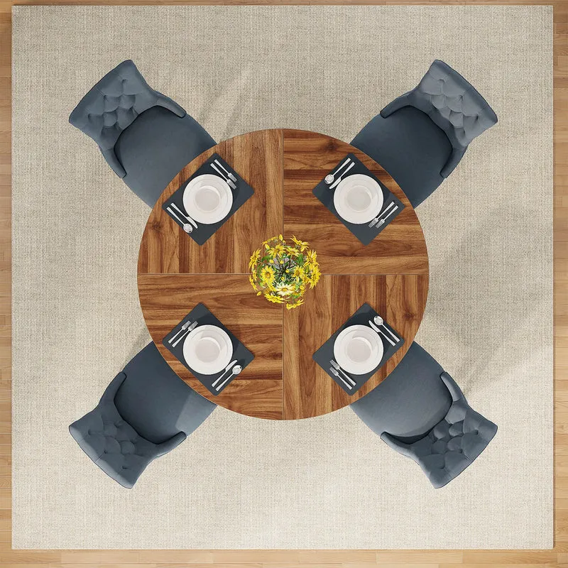 Table de salle à manger Stéphane — métal, ronde
