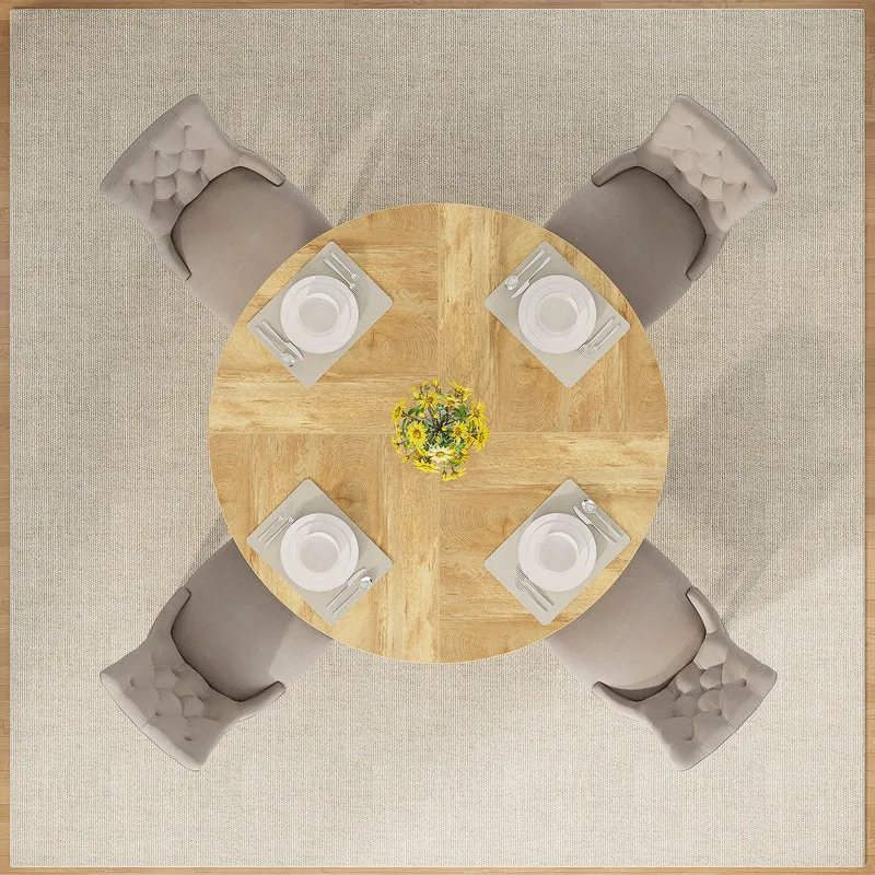 Table de salle à manger Stéphane — métal, ronde