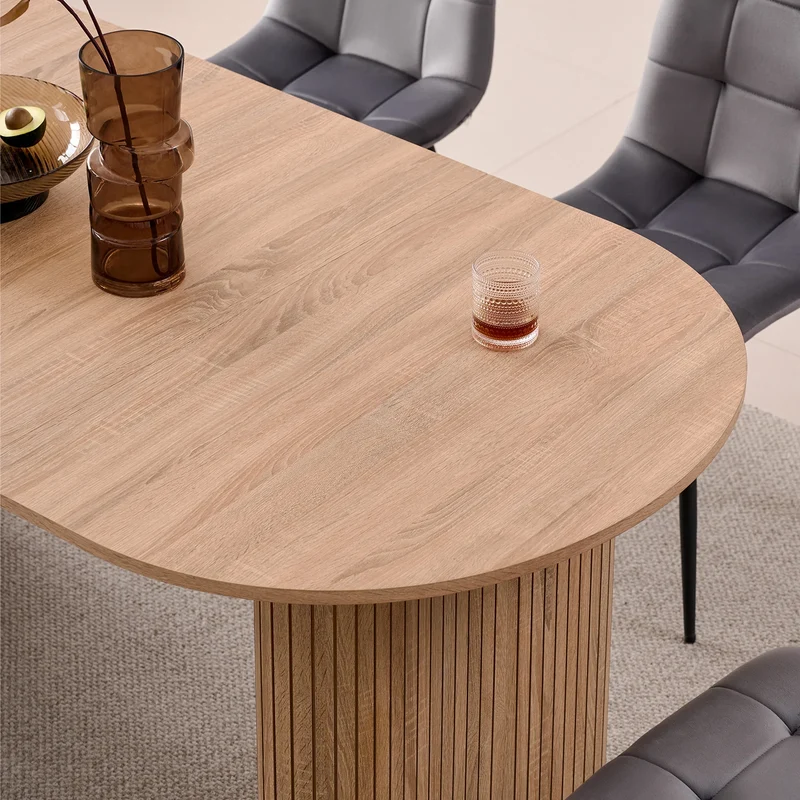 Table de salle à manger Prudence — bois, design contemporain
