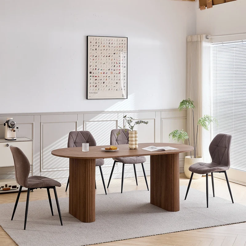 Table de salle à manger Prudence — bois, design contemporain