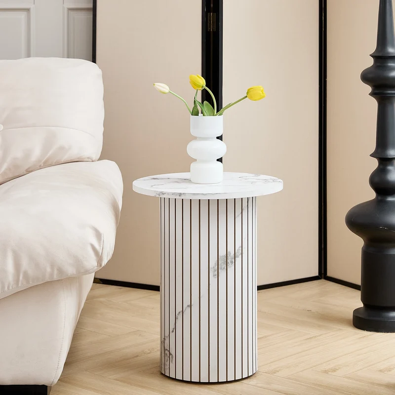 Table basse Prosper — bois, ronde