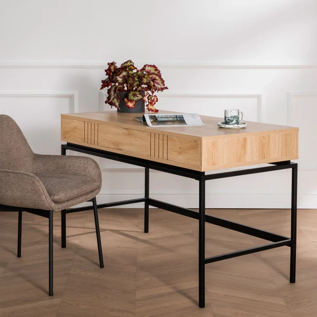 Bureau 2 tiroirs KROKOM - Drawer