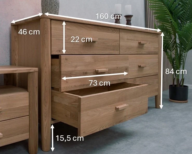 Commode en chêne massif AURA | VESKOR