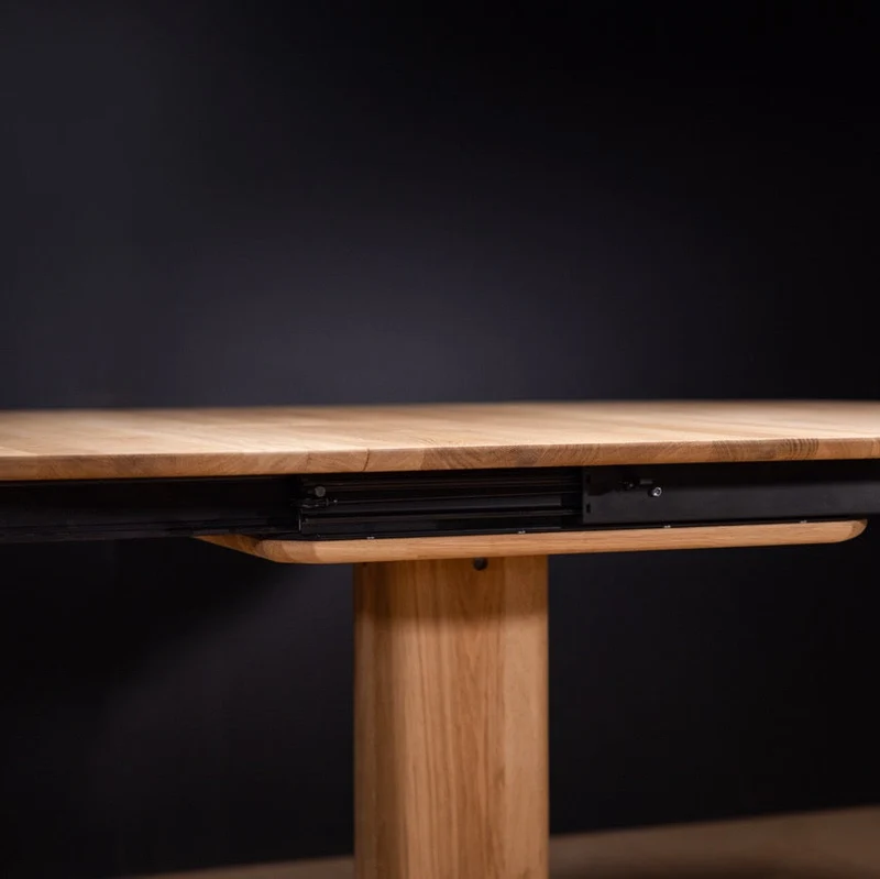 Table à manger extensible en chêne massif LUNA | VESKOR