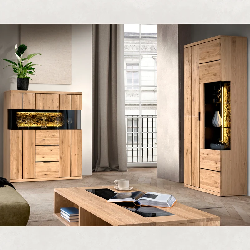 Vitrine en chêne NAPOLI 22 | LoftStory
