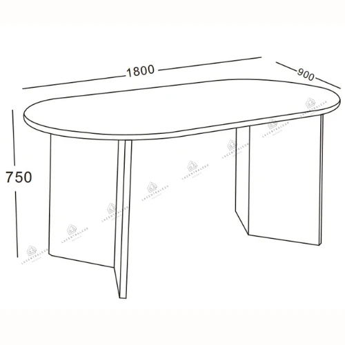 Table à manger - Effet Noyer - Page