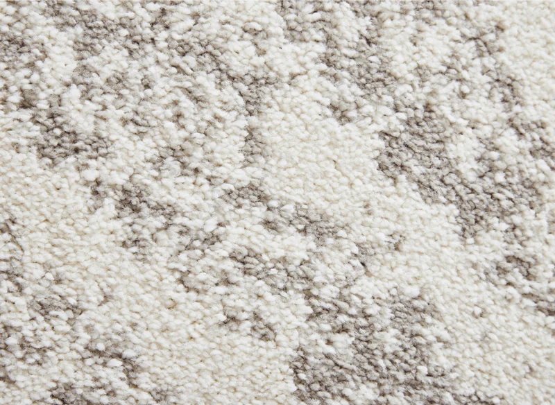 Tapis strié beige et gris 200 x 290 cm NOEA