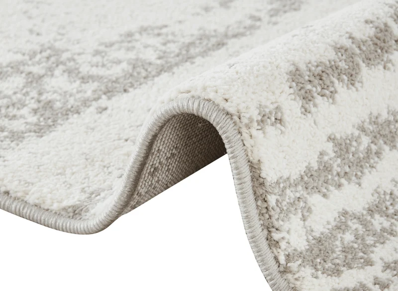 Tapis strié beige et gris 200 x 290 cm NOEA
