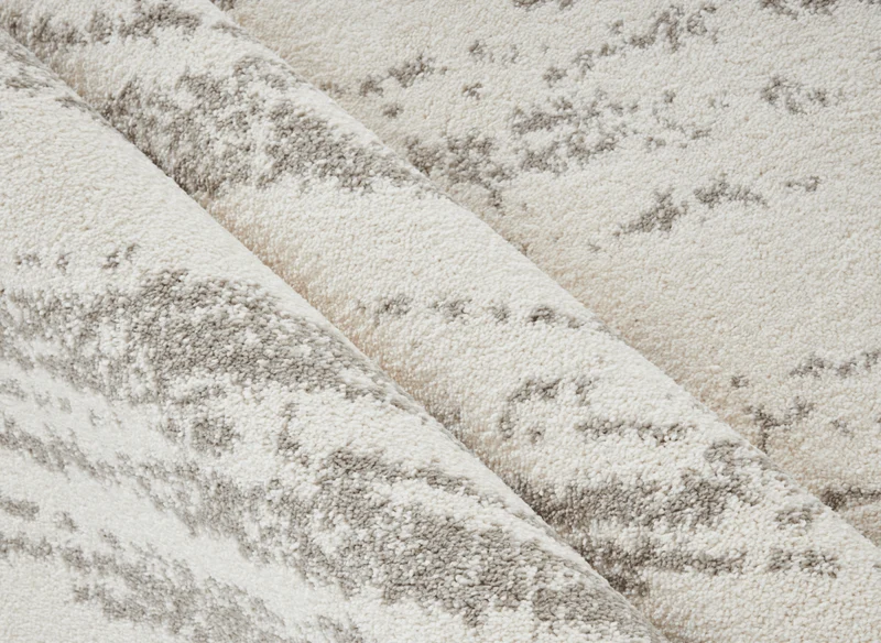 Tapis strié beige et gris 160 x 230 cm NOEA