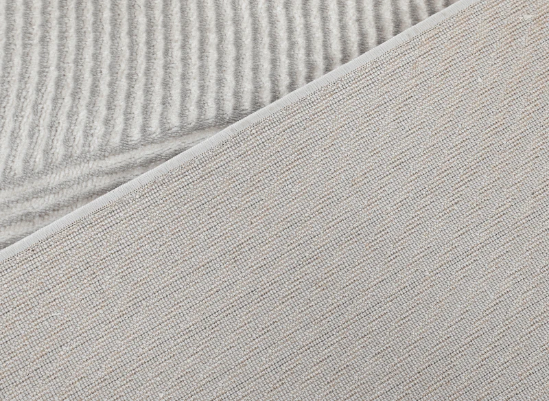 Tapis gris à motifs vague 160 x 230 cm KANSAS