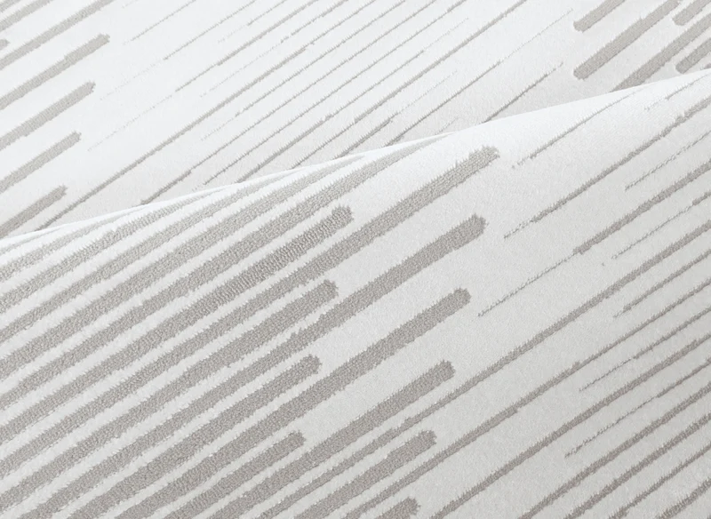 Tapis gris à lignes asymétriques 160 x 230 cm VENISE
