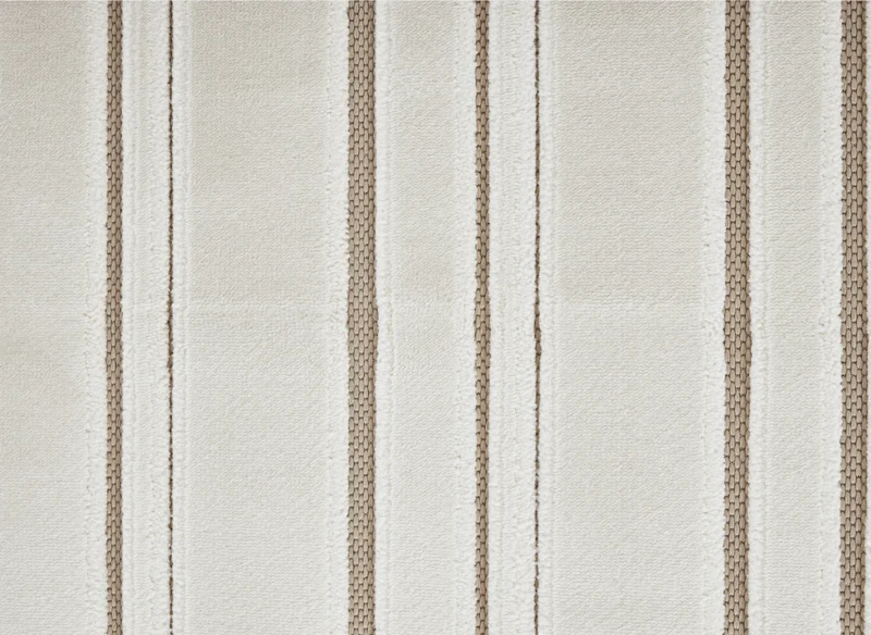 Tapis blanc écru à lignes asymétriques beiges 200 x 290 cm AYLAN