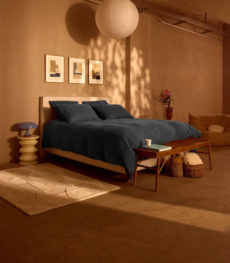 Lit Grand Ours - Velours Sahara