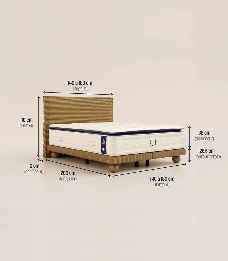 Lit Grand Ours – Bouclette Ivoire