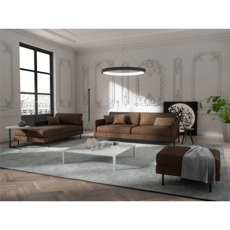 Pouf JUSTIN Vintage vieilli