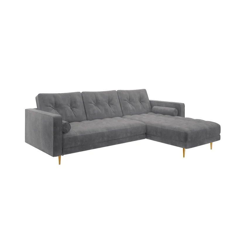 Canapé grand angle droit JOSEF Velours