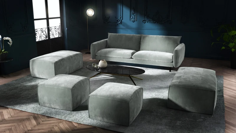 Pouf banquette STIG Velours