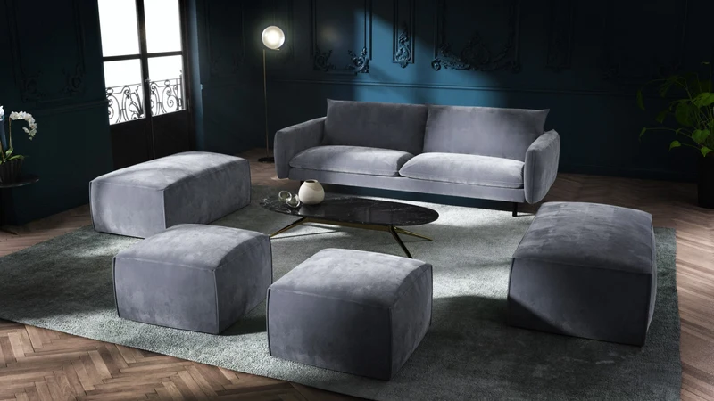 Pouf banquette STIG Velours